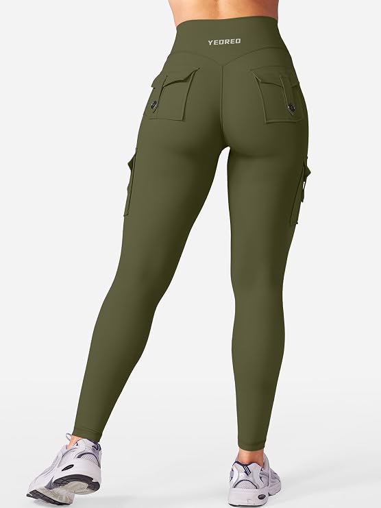 Leggings cargo de entrenamiento con bolsillos