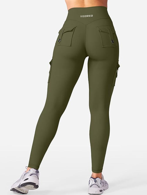 Leggings cargo de entrenamiento con bolsillos