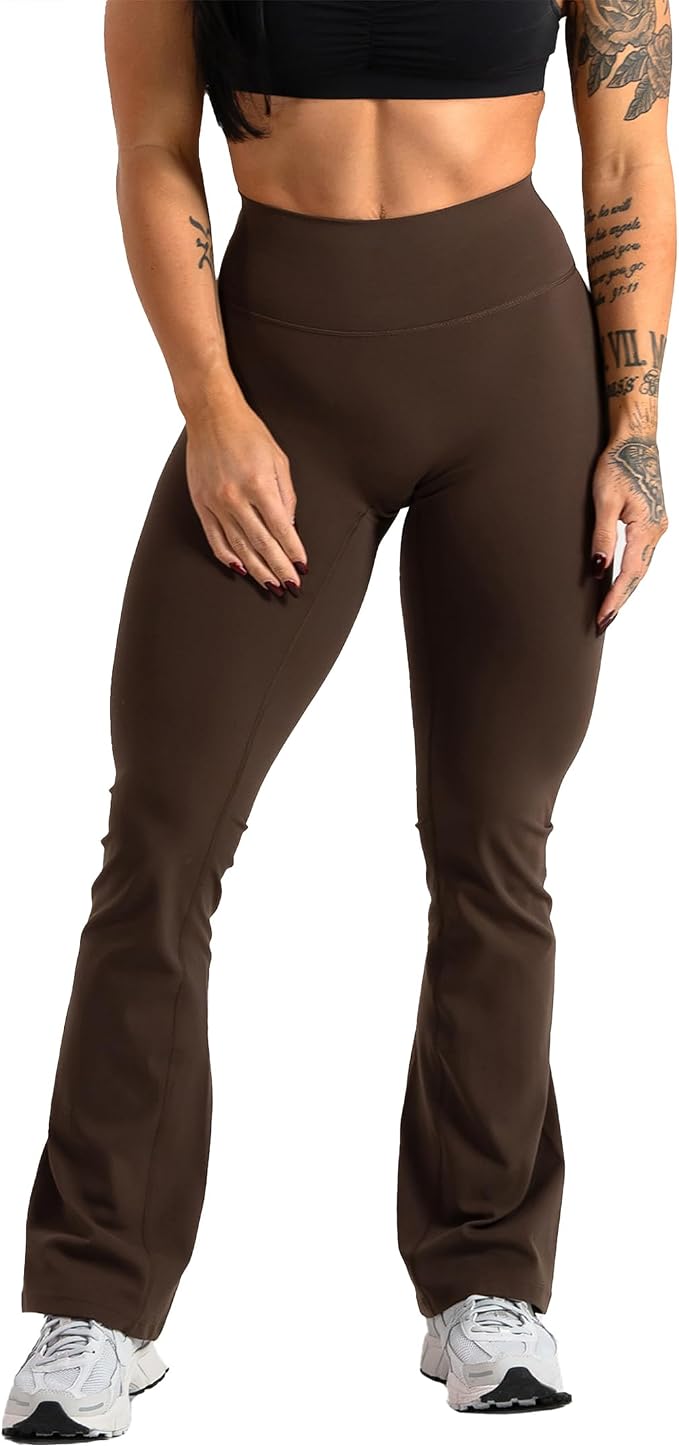 Leggins acampanados de talle alto