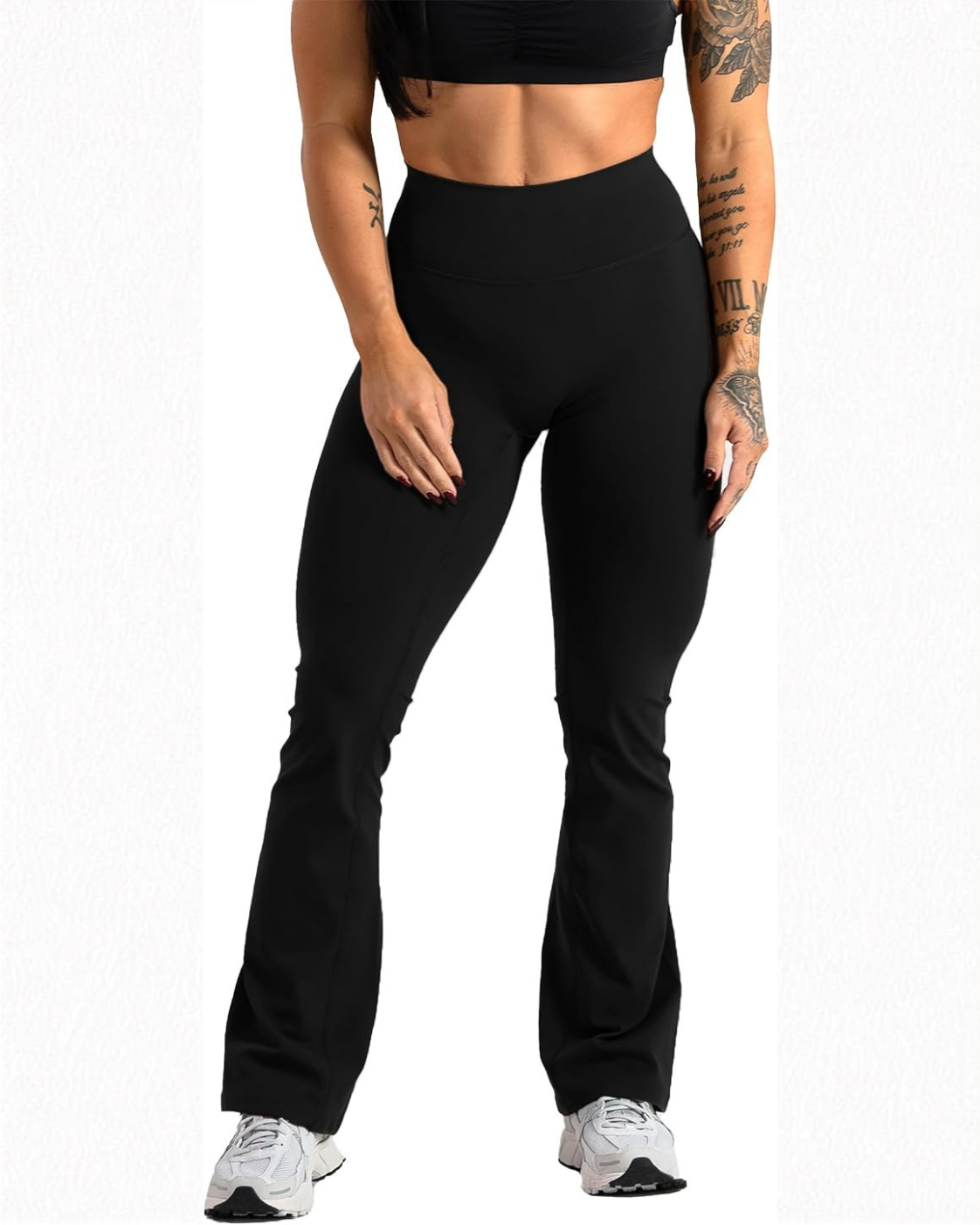 Leggins acampanados de talle alto