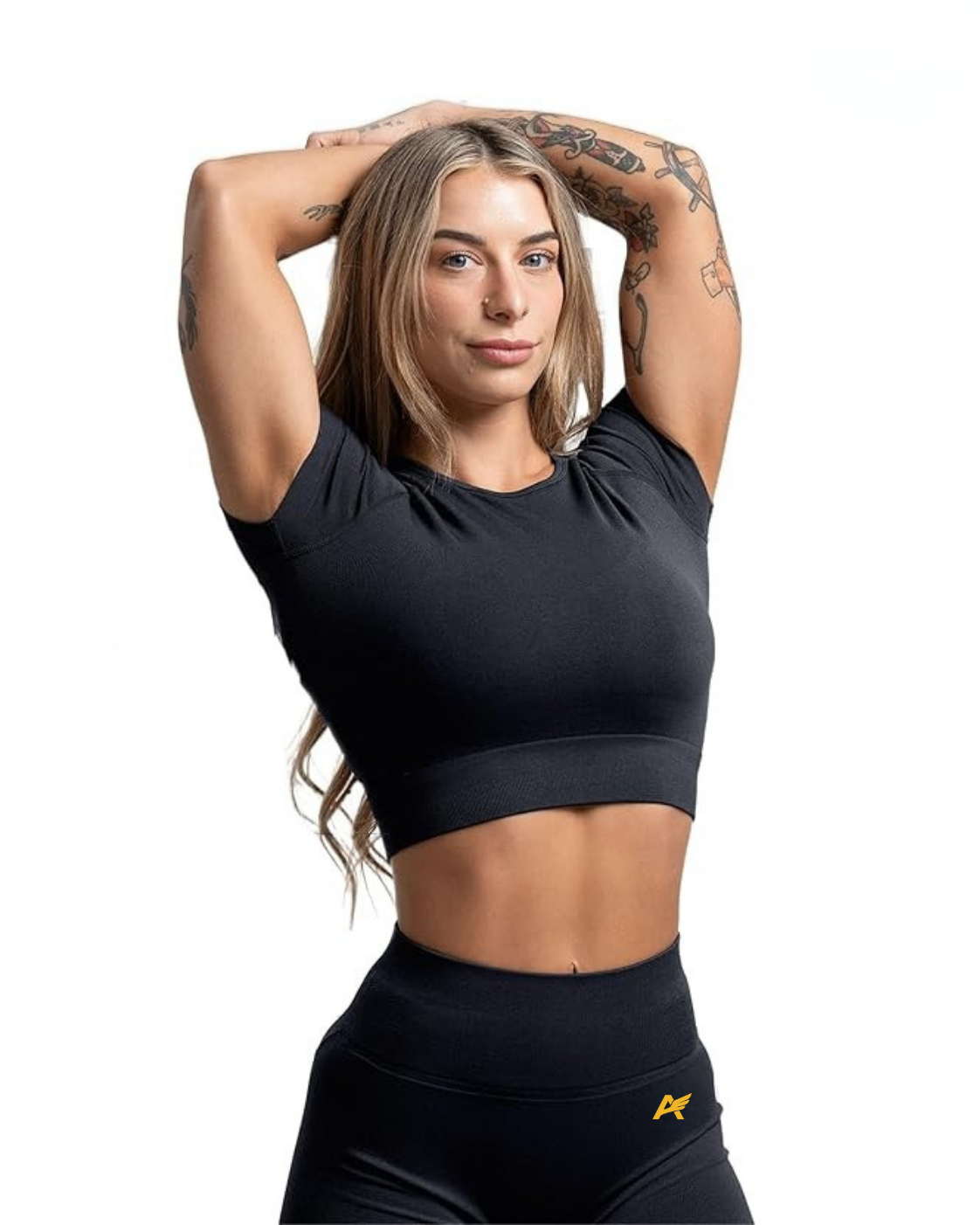 Camisetas deportivas de manga corta para mujer