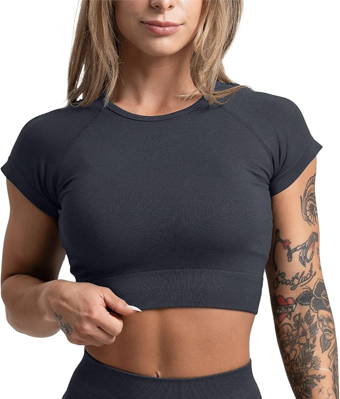 Camisetas deportivas de manga corta para mujer