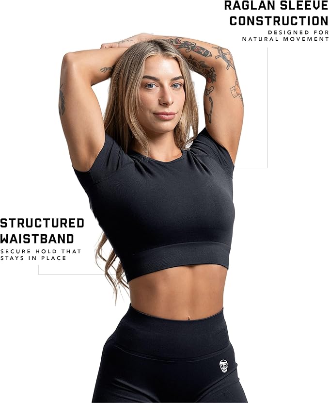 Camisetas deportivas de manga corta para mujer